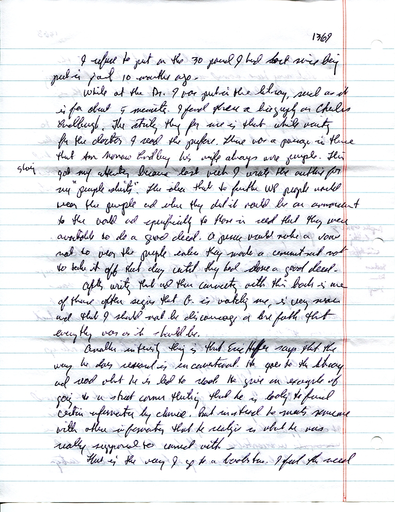 Dr John WorldPeace 2008 Prison Journal